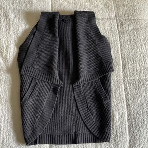 Theory Sweater Vest - Charcoal colored.  95% wool, 5% cashmere.